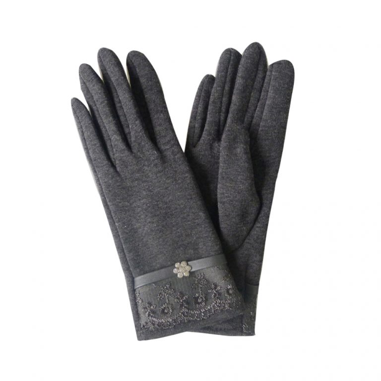 Diamante Trim Gloves JC Unique