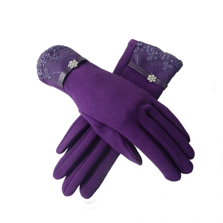 Diamante Trim Gloves JC Unique