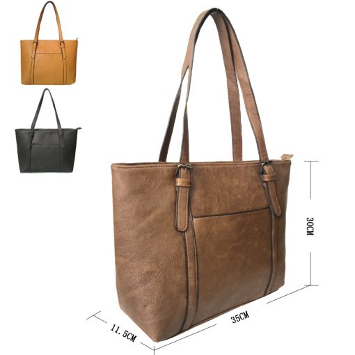 Doreen Buckle Strap Shopper Bag