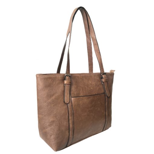Doreen Buckle Strap Shopper Bag