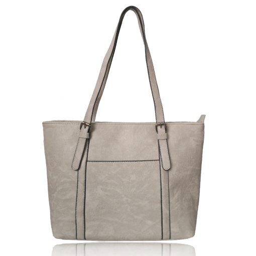 Buckle Strap Shopper Bag