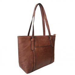 Buckle Strap Shopper Bag