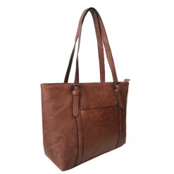 Buckle Strap Shopper Bag