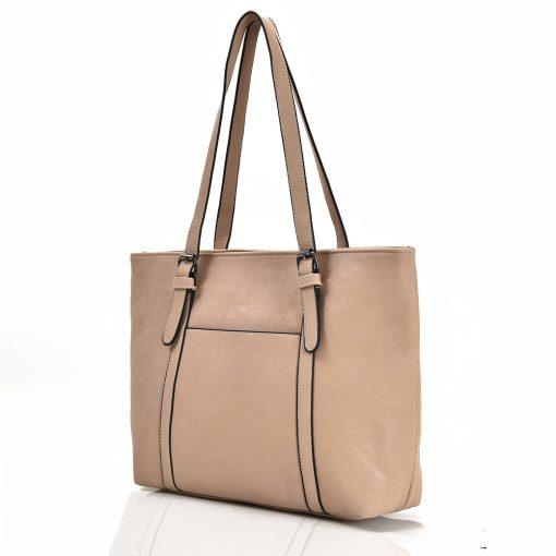 Buckle Strap Shopper Bag