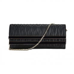 Double Bar Quilted Clutch
