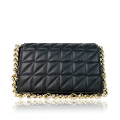 Quilted Shoulder Bag With Chain Strap