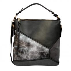 Marble Panel Slouch Bag