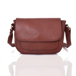 Flap Front Crossbody Bag – Red
