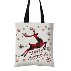 Reindeer Christmas Shopper Bag