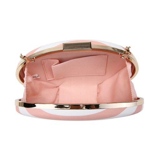 Striped Oval Clutch