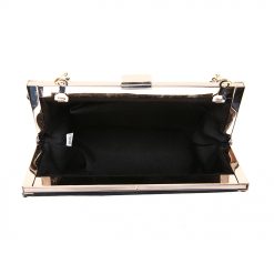 Textured Rounded Clutch Bag