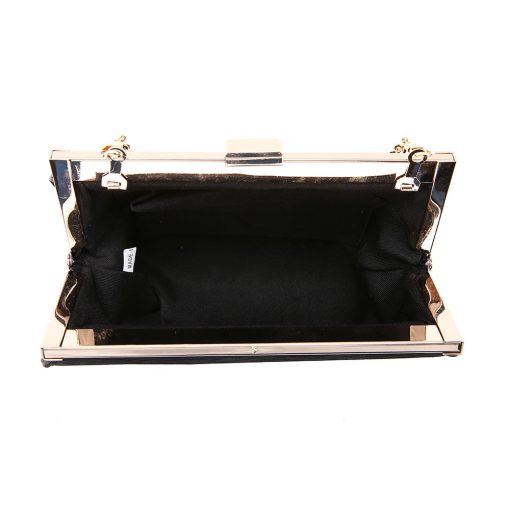 Textured Rounded Clutch Bag
