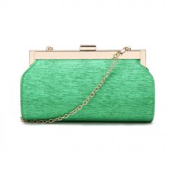 Textured Rounded Clutch Bag