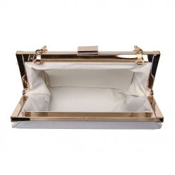 Textured Rounded Clutch Bag