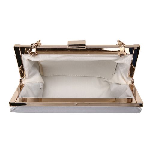 Textured Rounded Clutch Bag