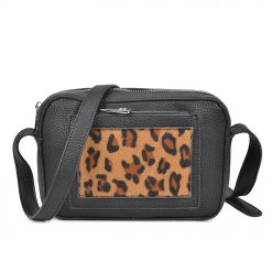 Leopard Pocket Crossbody Bag
