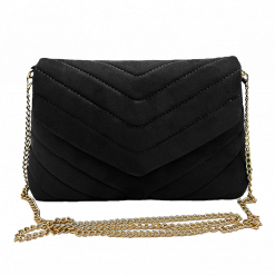 Adela Alexandra Diagonal Patch Clutch Bag