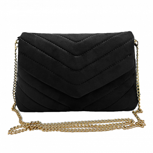 Adela Alexandra Diagonal Patch Clutch Bag