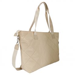 Large Padded Polyester Bag – Cream