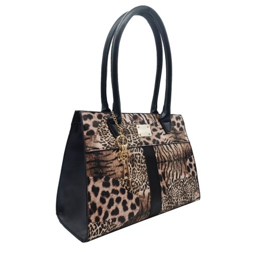 Faux Leather Shoulder Bag – Leopard