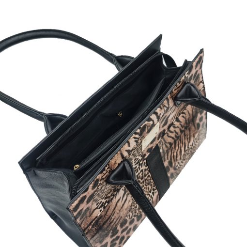 Faux Leather Shoulder Bag – Leopard
