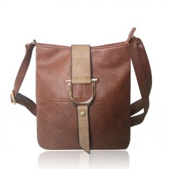 Bucket Cross Body Bag – Red Brown