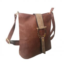 Bucket Cross Body Bag – Red Brown