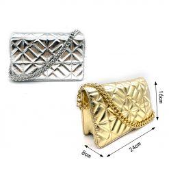 Shimmer Glow Luxury Evening Clutch Bag – Gold