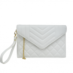 Brea Hester Quilted Envelope Pouch Bag