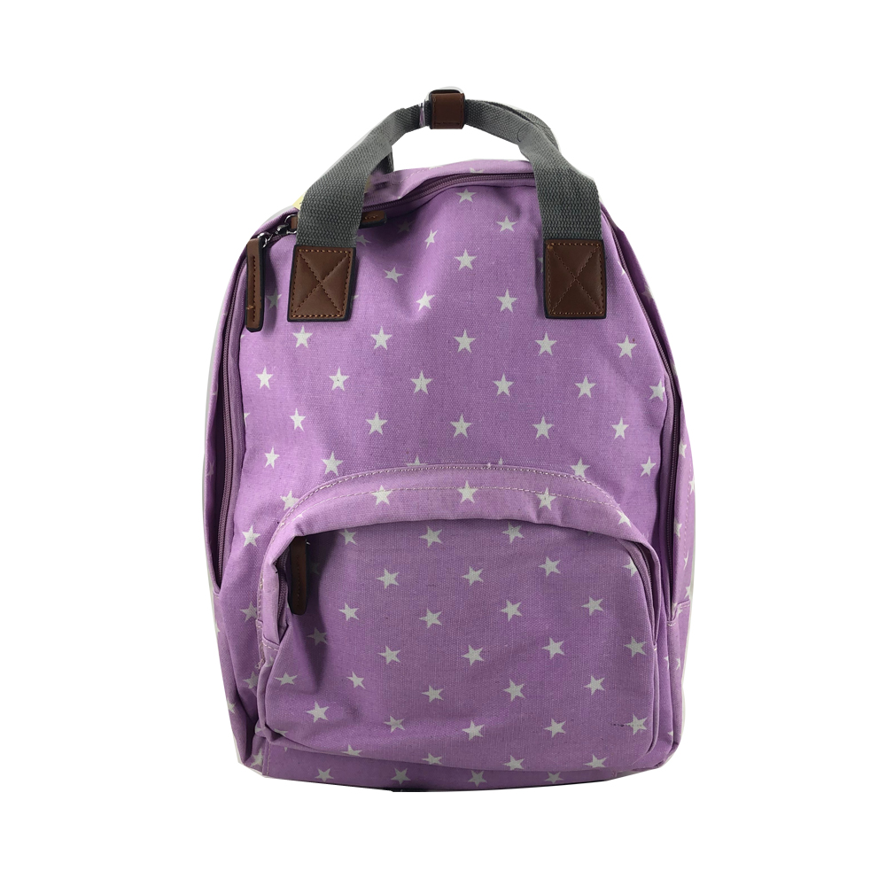 Cotton Dot Canvas Laptop Backpack JC Unique