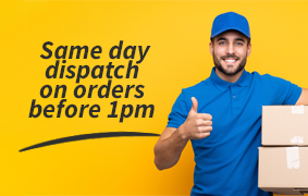 Same day dispatch on order before 1pm